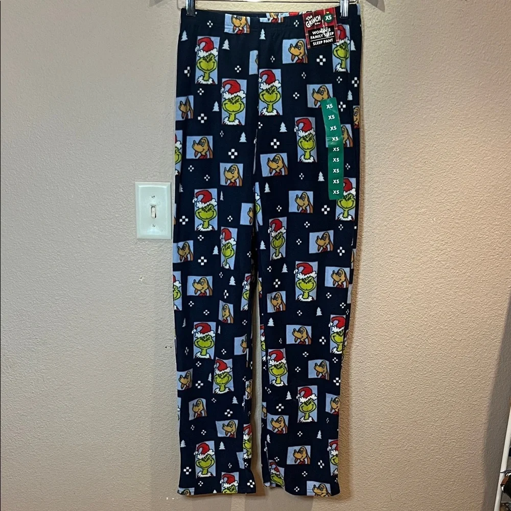 New The Grinch Who Stole Christmas Women’s XS Soft Fleece Pajama Pants XS NWT